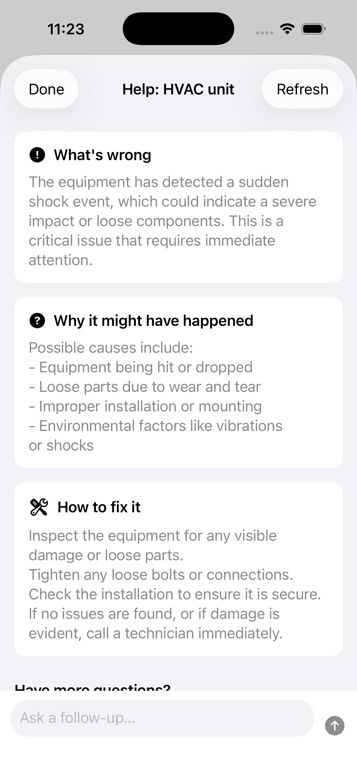 AI troubleshooting